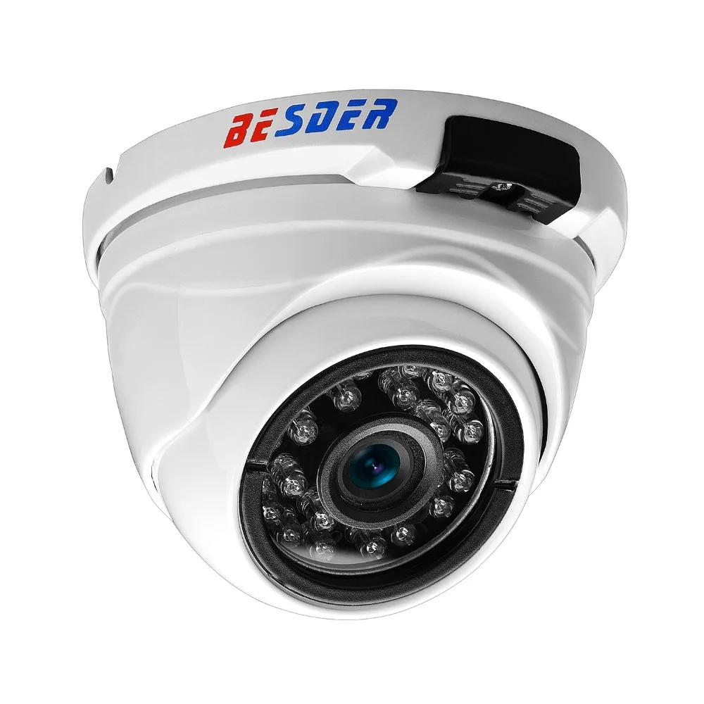 Besder широкоугольная 2,8 мм 720P 960P 1080P PoE CCTV купольная камера Крытый Открытый Антивандальный ONVIF инфракрасный металлический чехол IP камера