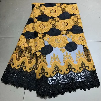 

Latest Tulle Embroidered Net Laces African French Laces Fabrics High Quality Nigerian French Net Lace 2019 With stones df65-2866