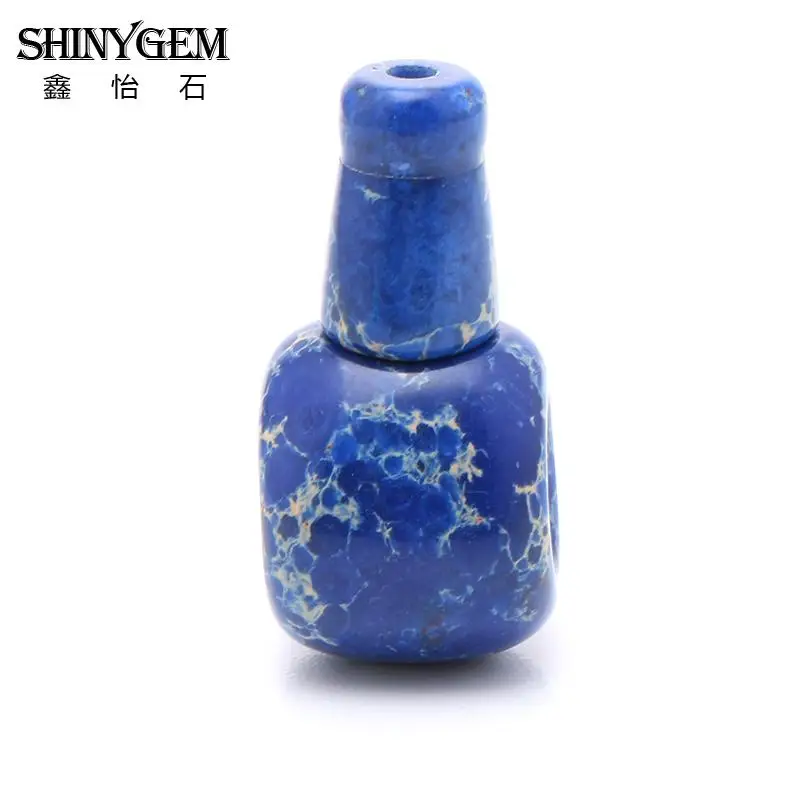 14-18 мм Морской осадочный Jaspers Royalblue Цвет бусины 3 отверстия голова Будды Бусины