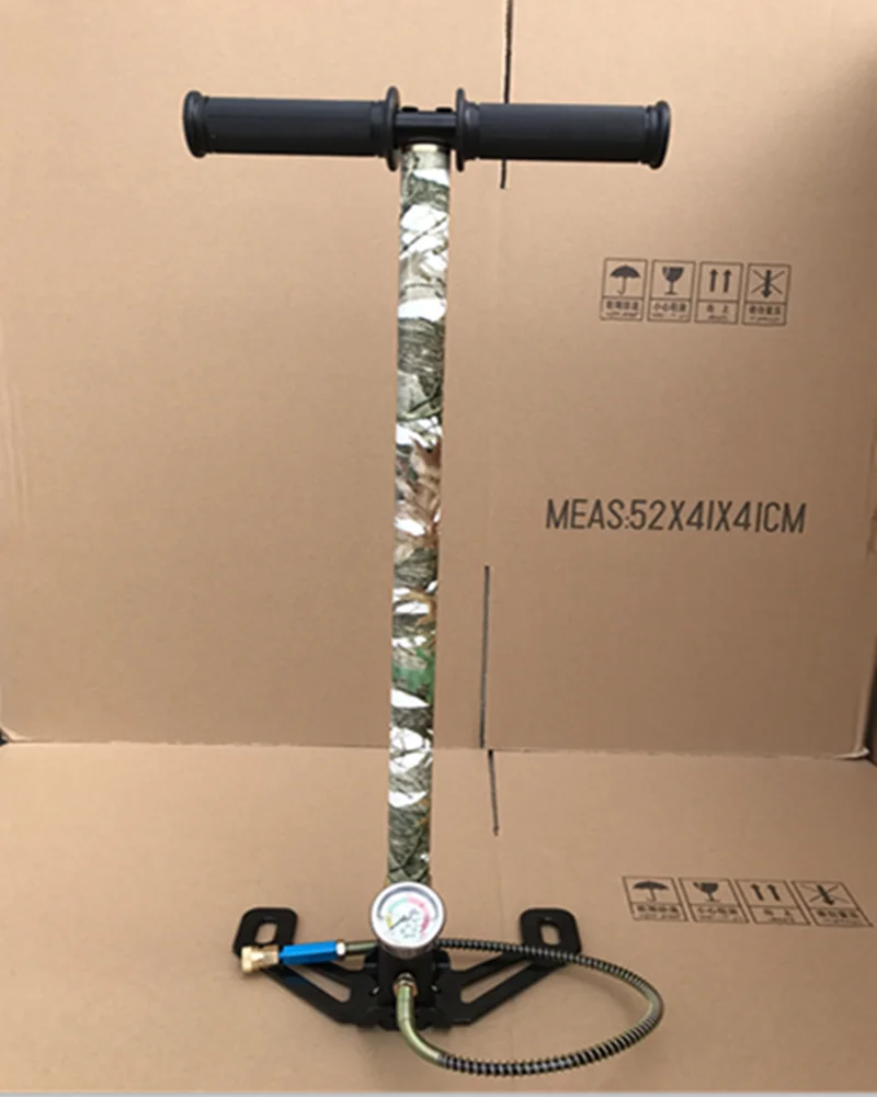 Foldable Manual high pressure PCP pump Camo colour pump 4500psi 300bar