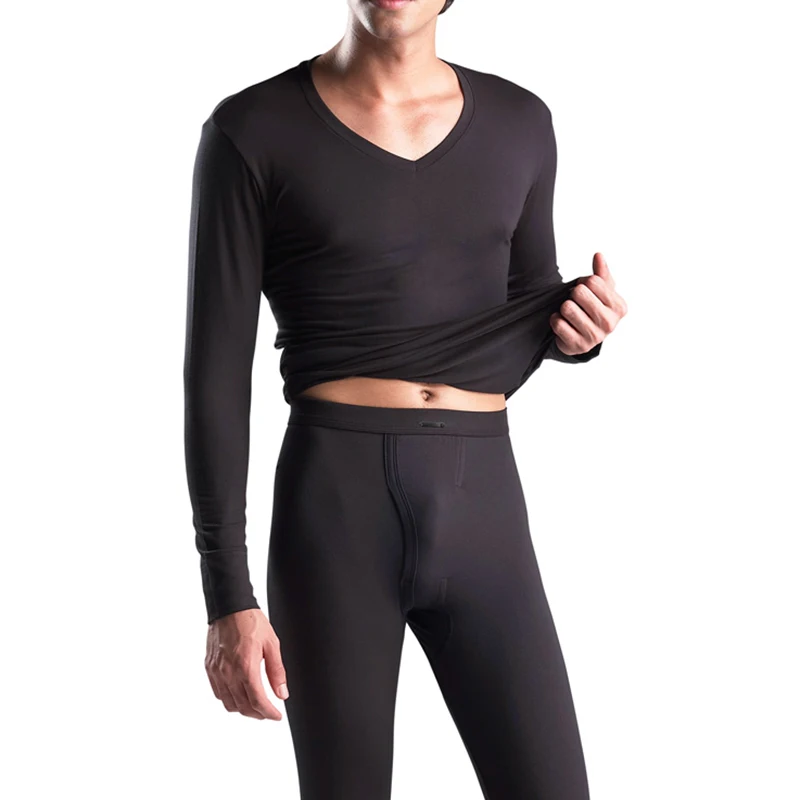 KalvonFu Mens Warm Thermal Underwear Mens Long Johns Sexy Thermal ...