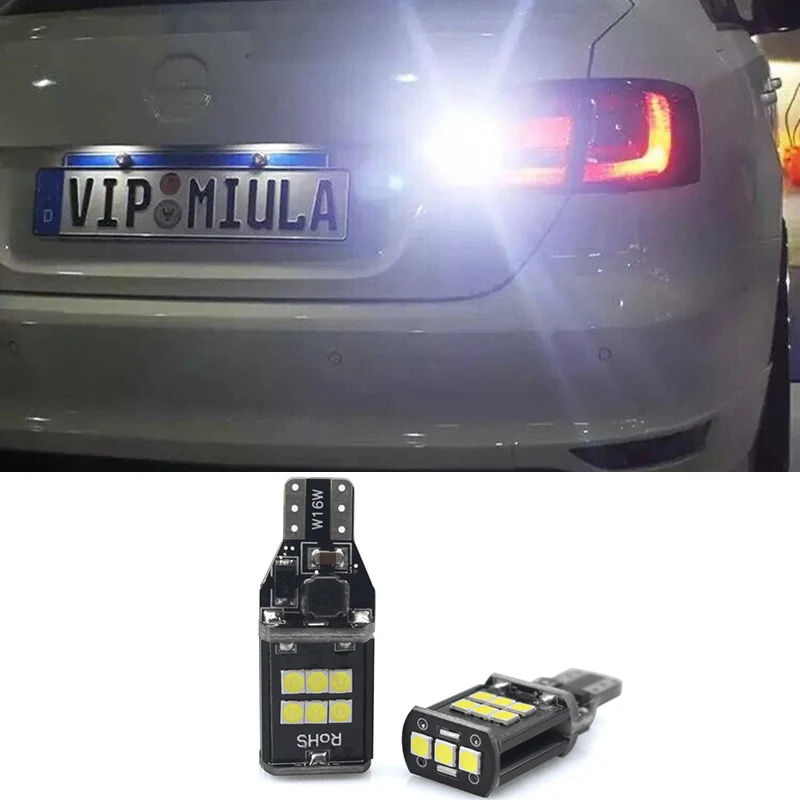 2x T15 W16W LED Canbus Car Reverse Lights for Nissan Qashqai Juke