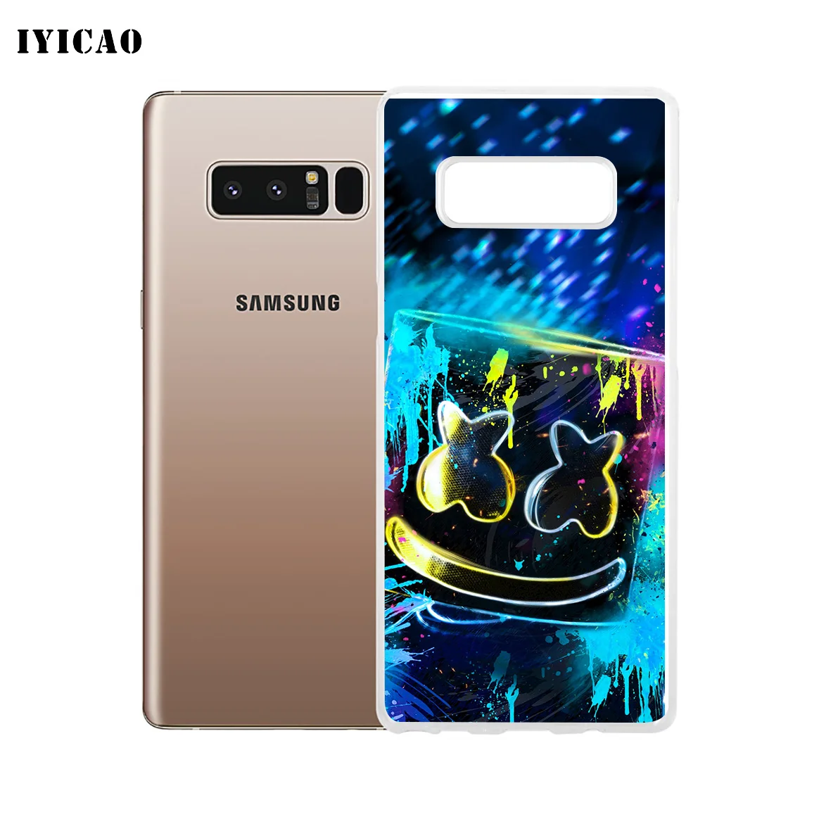 IYICAO Marshmello DJ Мягкий силиконовый чехол для телефона Samsung A5 A6 Plus A7 A8 A9 J3 J5 J7 Note 8 9 TPU