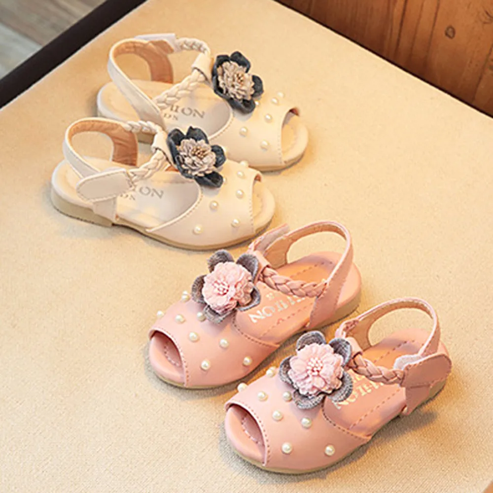 

2019 Children Summer Shoes Newborn Infant Baby Girl Boy Soft Crib Shoes Infants Anti-slip Sneaker Floral Bow Prewalker 0-18M