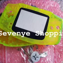 Ремонт Часть Корпус cae для Gameboy Advance GBA консоли чехол прозрачный зеленый с объективом