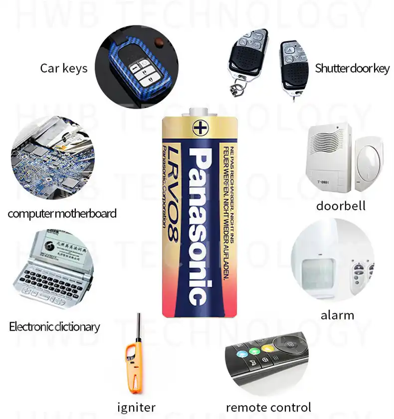 5pcs/lot New 12V Panasonic A23 23A Ultra Alkaline battery/alarm batteries Free Shipping