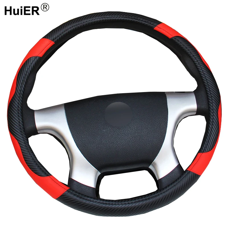 

Car Steering Wheel Cover Funda Volante For 36 38 40 42 45 47 50 CM Stuurhoes Braid on the Steering-wheel Volant Car Protector