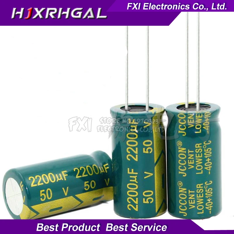 10 шт. 50v2200uf 2200uf50v 16*31 с алюминиевой крышкой, 50В 2200 мкФ 16x31 электро электролитический конденсатор с алюминиевой крышкой