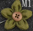 Mdiger букет цветок нагрудные булавки для мужчин костюм кнопка нагрудные булавки броши из ткани, ручной работы для женщин Изысканная свадебная брошь - Окраска металла: M15