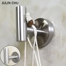 Gancho de pared adhesivo 304 ganchos de baño de acero inoxidable estante de ropa montado en la Pared Soporte de llave colgador de toalla gancho de abrigo para cocina Bata