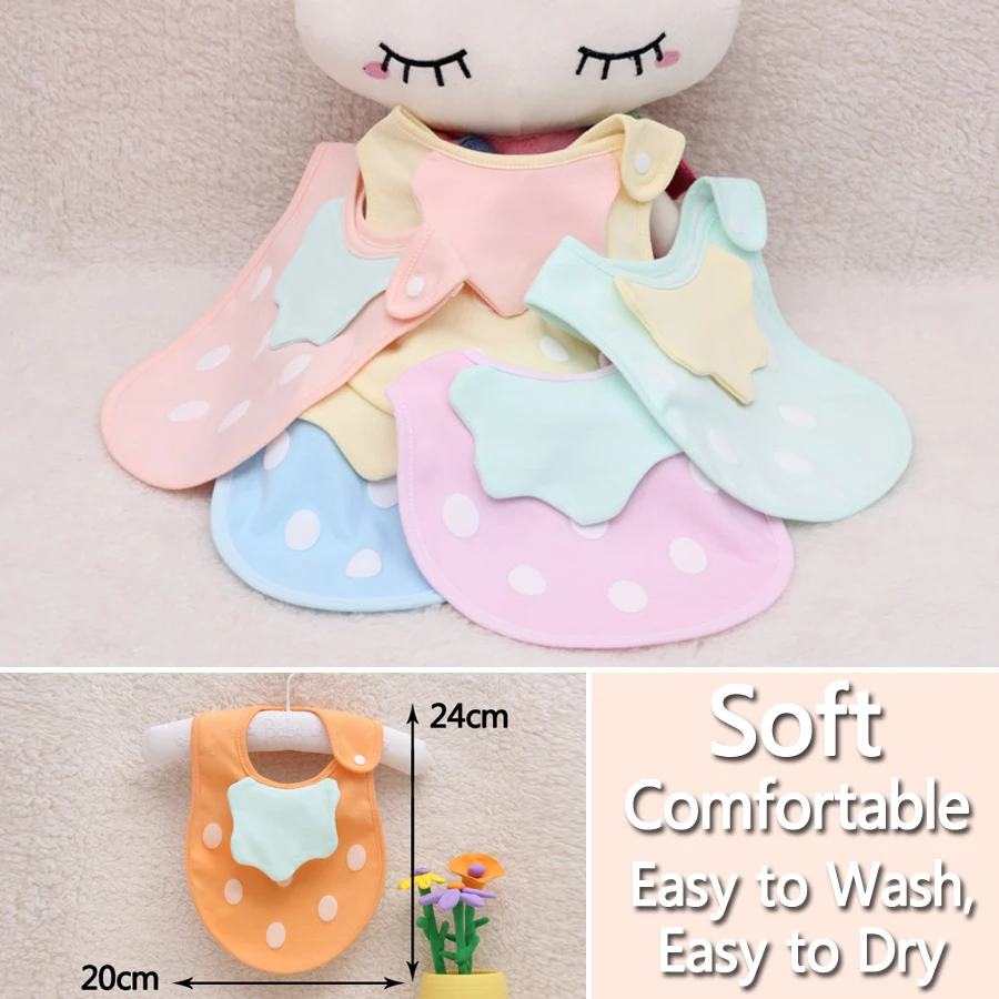 Cotton Baby Bibs Waterproof Bandana Bib for Baby Scarf Drool Slab Children's Bib Infant Apron Feeding Boy Girl Stuff Burp Cloth