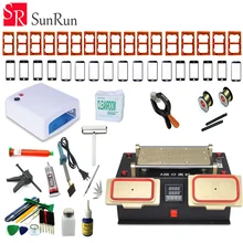 Terbaru Penuh Set 3 in 1 LCD Screen Separator + Tengah Bezel Bingkai Mesin Terpisah untuk Samsung Galaxy + Built-In Pompa Vakum