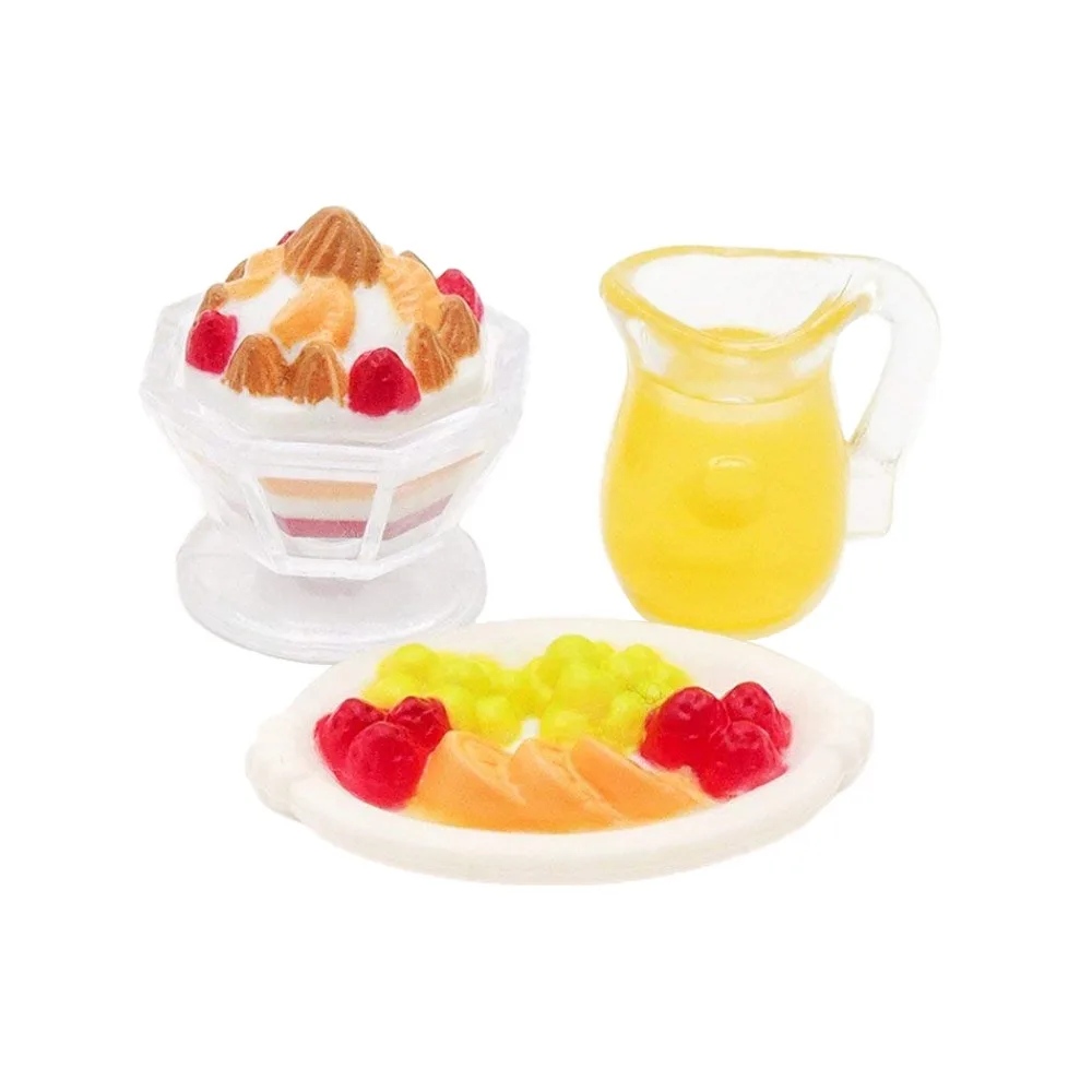 

Odoria 1:12 Miniature Food 3PCS Fruit Salad Juice Ice-cream Dollhouse Kitchen Accessories