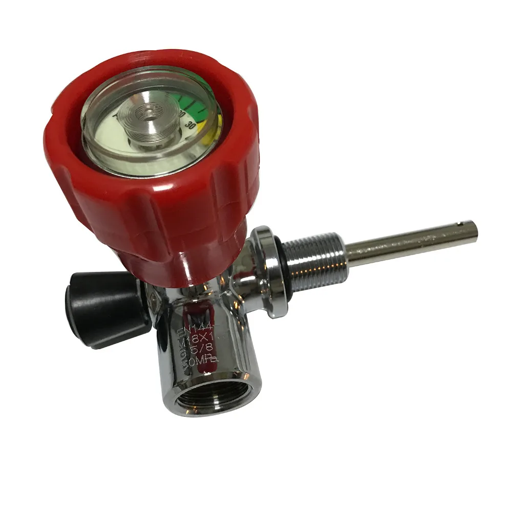 AC911 Red pcp air rifle valve hp 4500psi pcp accessories with pressure