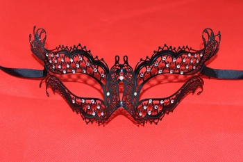 

Halloween masquerade party metal mask diamond princess ball party masks