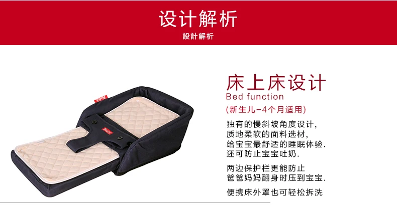Мягкая и удобная детская кроватка для новорожденных, портативная складная кроватка и сиденье 2 в 1