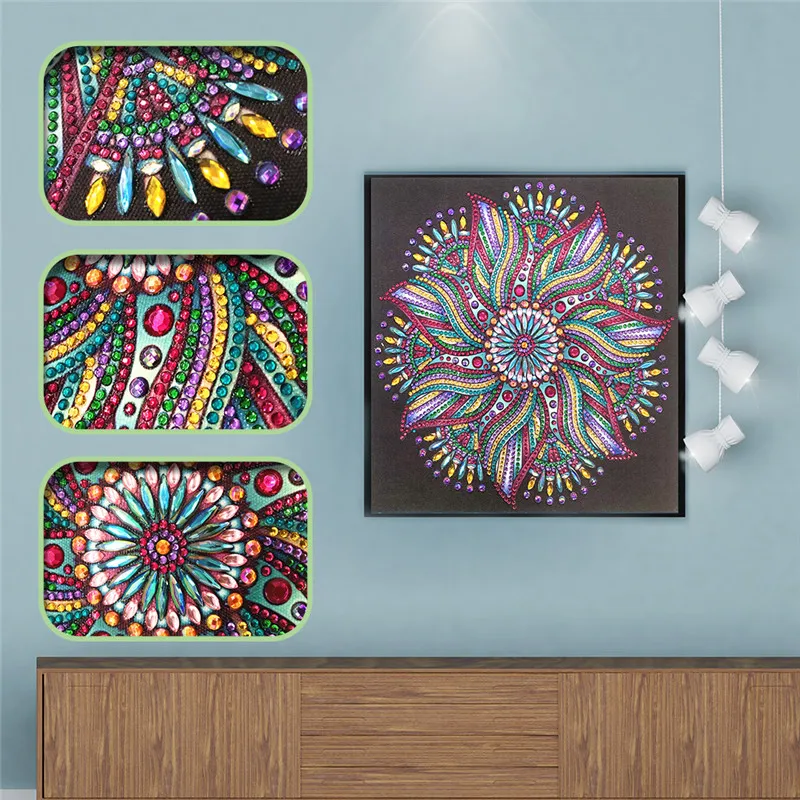 

New 5D DIY Diamond Painting Special Shape Diamond Cartoon Flower Diamond Embroidered Cross Stitch Sticker