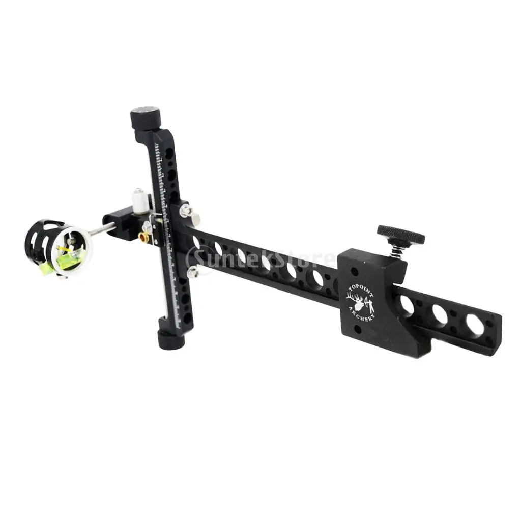 1-Pin 4x CNC Processing Aluminum Alloy Archery Compound Bow Sight With Micro Adjustable Long Pole 1-Pin 4x CNC Processing Aluminum Alloy Archery Compound Bow Sight With Micro Adjustable Long Pole