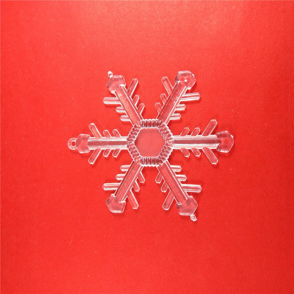 

7.5CM Transparent Snowflake (12pcs) Crafts Christmas Tree Pendant Xmas Ornament DIY Art Party Home New Year Decoration