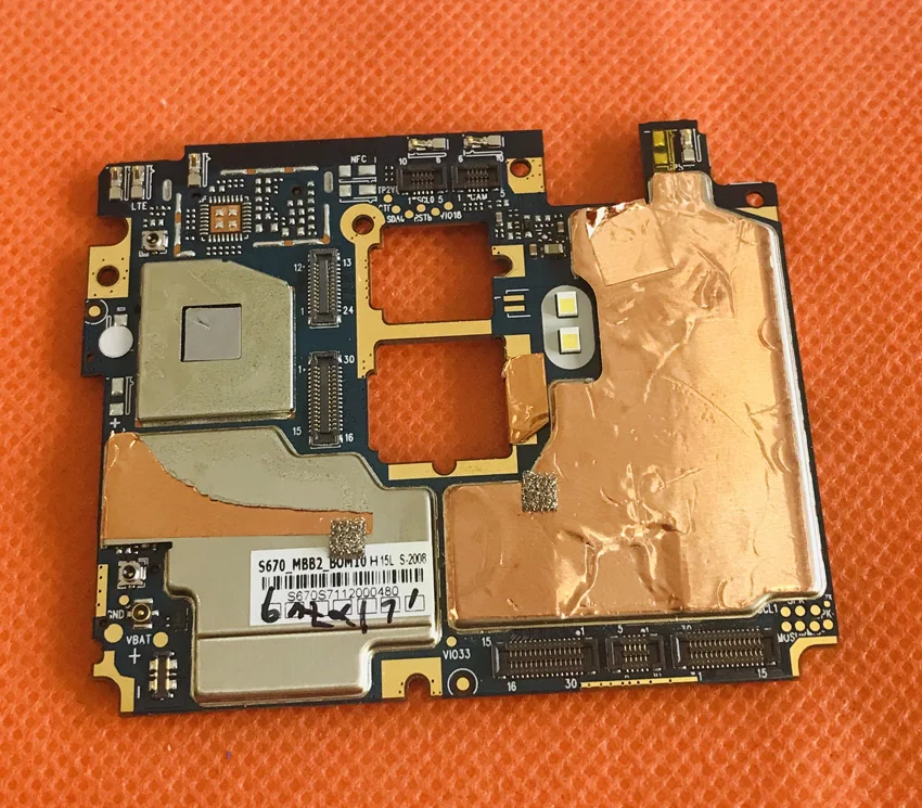  Used Original mainboard 6G RAM+64G ROM Motherboard for DOOGEE Mix 2 Helio P25 Octa Core 5.99'' FHD 