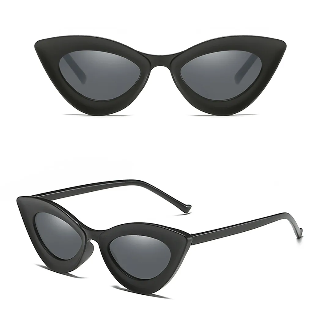 Кошачий глаз, тени для женщин, для улицы, мотоциклетные солнцезащитные очки, брендовые, женские, Ретро стиль, треугольные, кошачий глаз, очки oculos feminino, сексуальные,#3 - Цвет: Черный