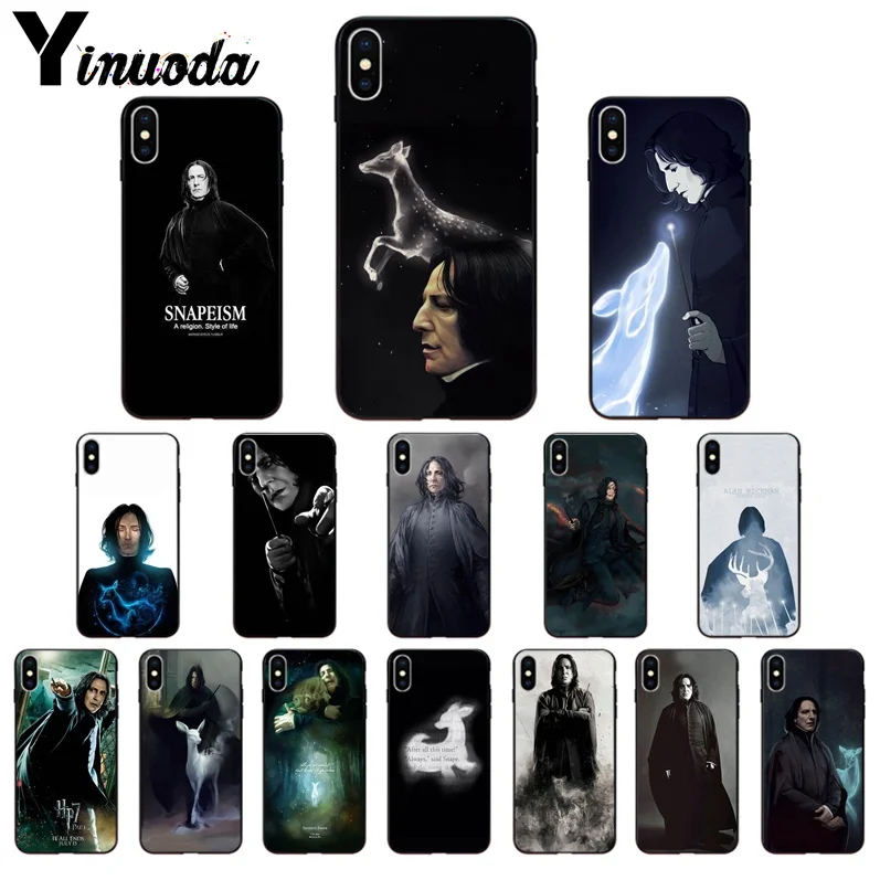 

Yinuoda alan rickman snape deer always harry potter Photo Soft Phone Case for Apple iPhone 7 8 6 6S Plus X XS MAX 5 5S SE XR