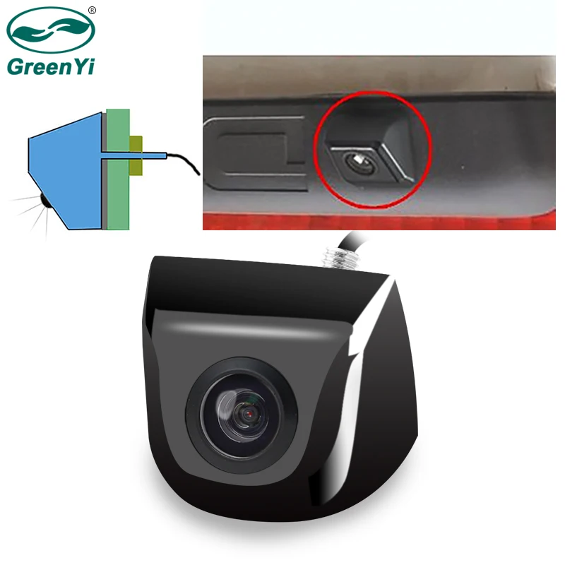 

GreenYi Vehicle Rear View Camera Metal Body Car Reverse Camera 170 Degree Auto Parking Backup Camera