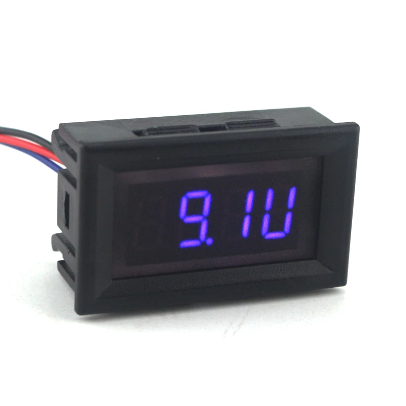 2 in 1 Digital Tachometer Tacho Gauge with Blue LED for Car Motorcycle Battery Voltage Detector Diagnostic Tool |