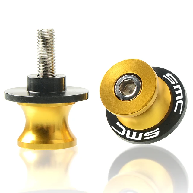 For 690 SMC 690SMC SMC-R 690SMC-R 2009 2010 2011 2012 2013 2014 2015 2016 Motorcycle Swingarm Spools slider M10 stand screws 10MM gold
