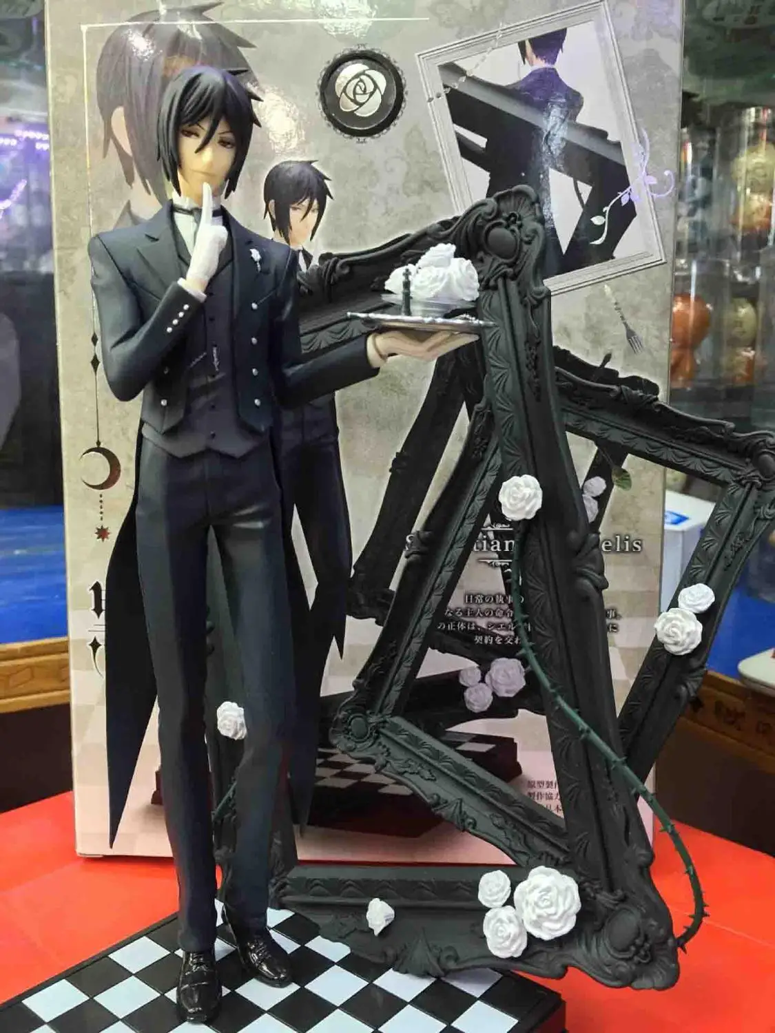 25 см Black Butler Себастьян Михаэлис ARTFX J Brinquedos модель коллекции Игрушечные лошадки куклы аниме мультфильм Рождественский подарок Электронные Игрушки для мальчиков - Цвет: with retail box