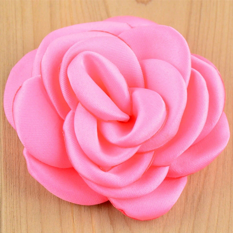 30pcs Flat Back 2 Burned Small Satin Rose Diy Ruffled Rosette Flowers Hair Accessories Fabric Flowers For Headbands Flower Hair Accessories Hair Accessoriesrosette Flowers Aliexpress