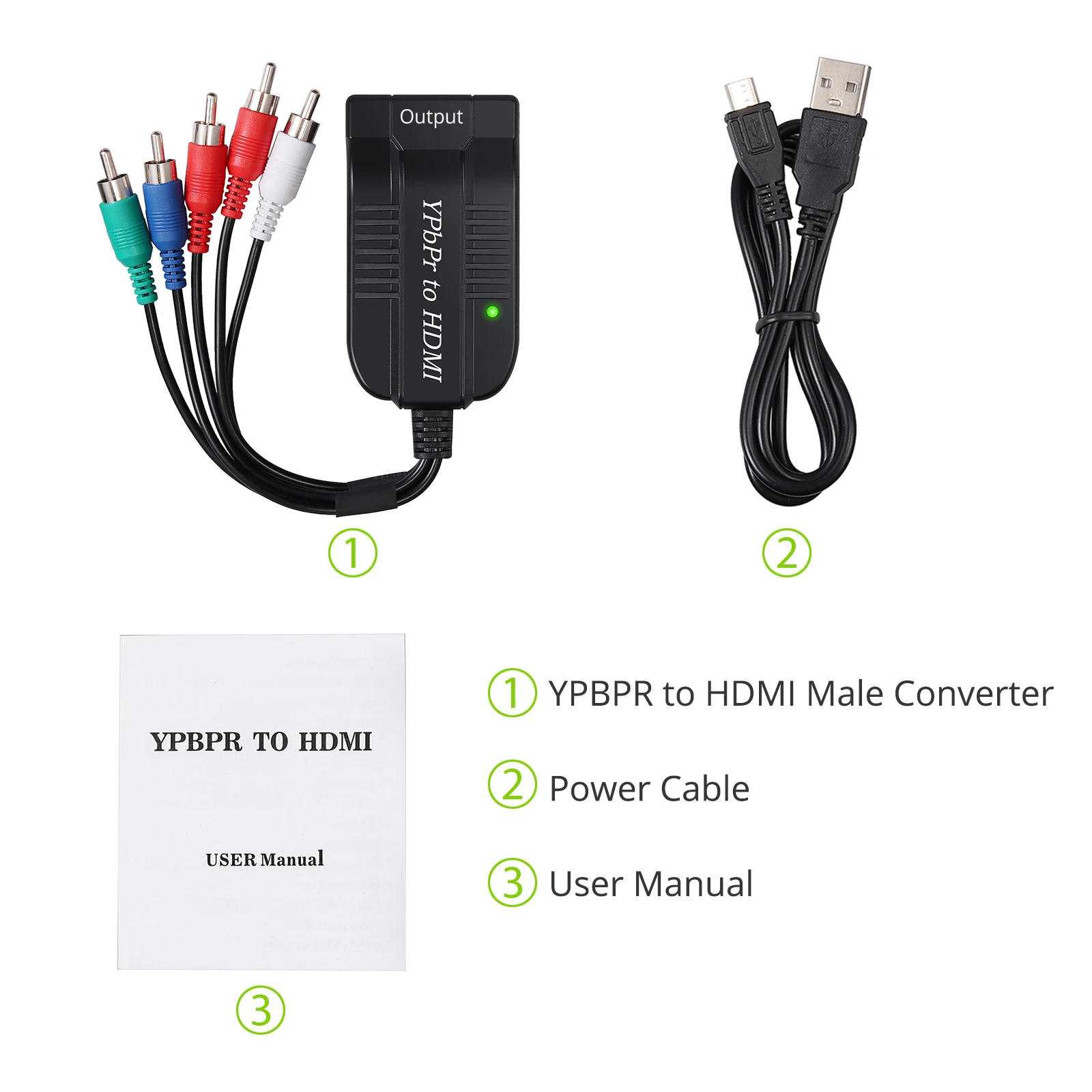 Proster YPbPr и аудио в HDMI конвертер адаптер Поддержка 1080P Мужской YPBPR RGB компонент видео аудио в HDMI конвертер для xbox