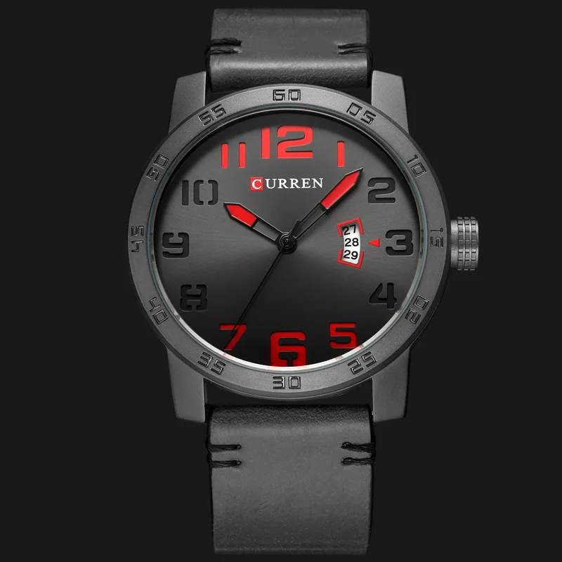 Preise NEUE Luxus Marke CURREN Männer Sport Uhren herren Quarz Uhr Mann Armee Military Leder Armbanduhr Relogio Masculino