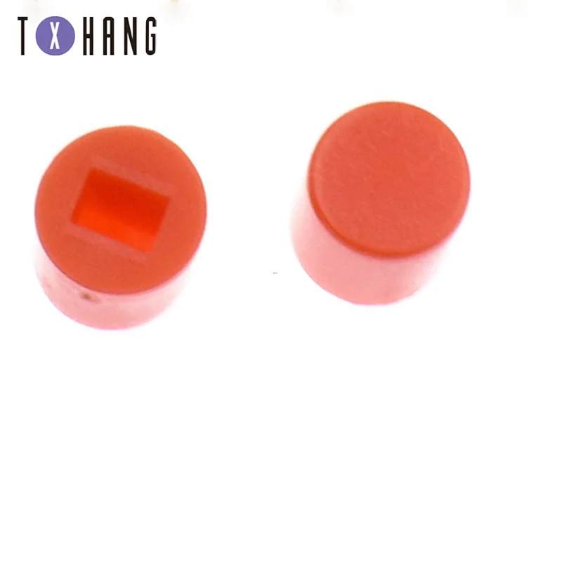 50PCS DIP-6Pin Switch 7X7mm/8X8mm Cap Self-locking/Without Lock Blue Button Control