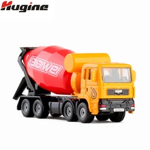 Modelo de liga de carro misturador de cimento transporte caminhão metal kdw menino brinquedo ornamentos 1:72 simulação caminhão modelo brinquedos presentes de natal
