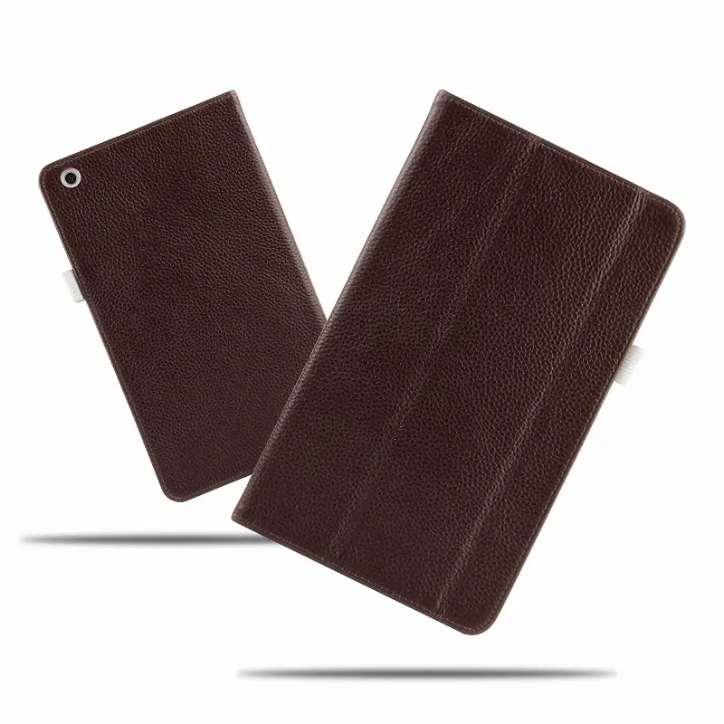 Чехол из воловьей кожи для huawei MediaPad M3 lite 8,0, Защитный протектор, натуральная кожа M3 8, Молодежный CPN-W09, CPN-AL00, чехол для планшета - Цвет: brown