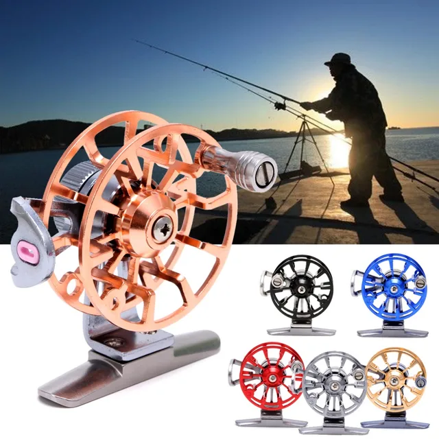 US $3.42 Full Metal Ultralight Former Ice Fishing Reels Wheel Fly Fishing Reel Aluminum Fishing Accessories