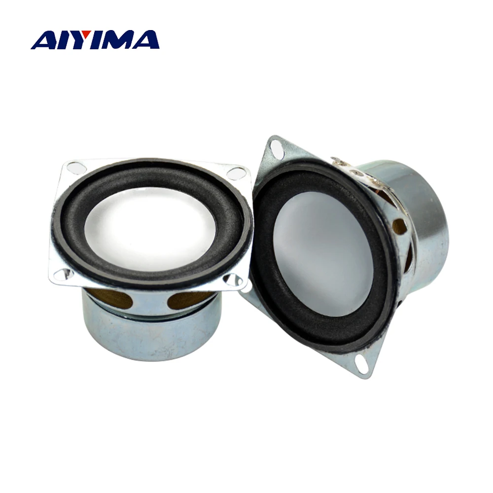AIYIMA 2Pcs Mini Audio Speaker 52MM 4Ohm 5W Portable Speakers Antimagnetic Silver Basin Loudspeaker DIY AIYIMA 2Pcs Mini Audio Speaker 52MM 4Ohm 5W Portable Speakers Antimagnetic Silver Basin Loudspeaker DIY