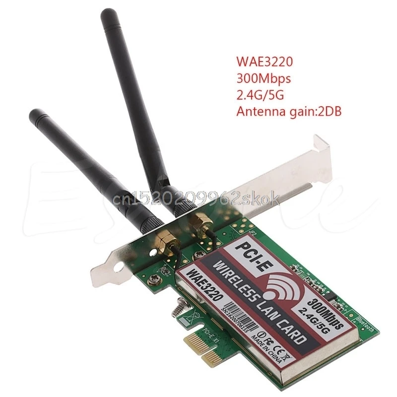 Двухдиапазонный 300 м LAN Настольный Wifi беспроводной PCI-e PCI Express карта Wlan адаптер 1 шт. Jy23 19 Прямая поставка