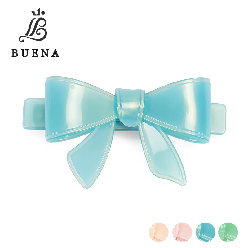

Buena French Acetate Bow Hair Accessories Alexander Classic Style Hair Clips Paternity Suit Hair Barrette SA5044