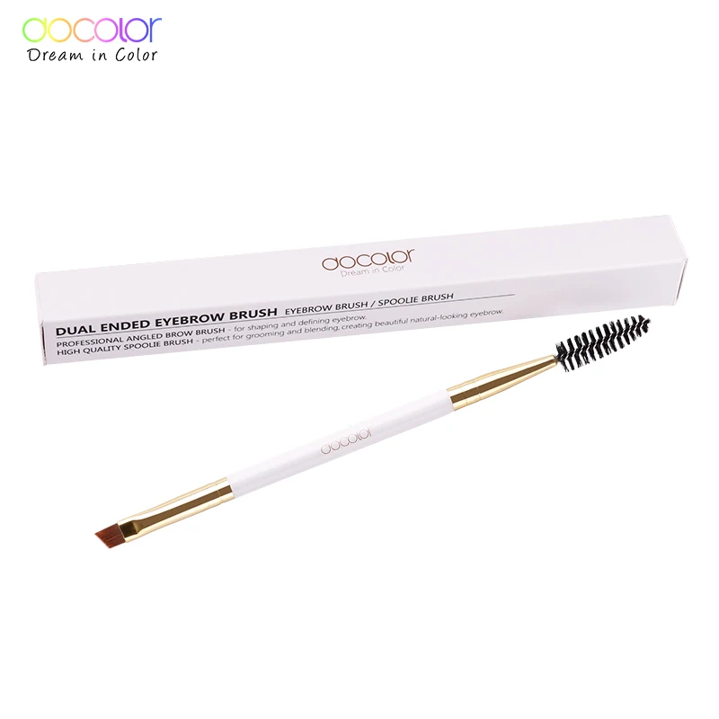 

Docolor Brand New Double Eyebrow Brush+Eyebrow Comb beauty cosmetic brush eyebrow makeup brushes for eyeBrow Brush makeup tools