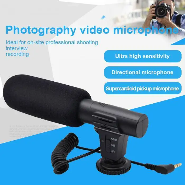 Внешняя DSLR DV камера видеокамера Микрофон для съемки интервью Canon Nikon|Комплекты
