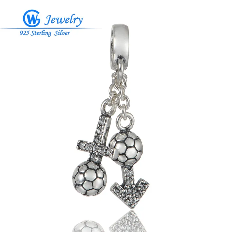 

Lover Pendant 925 Sterling Silver Crystal Jewelry Charms Fits European Diy Bracelets Gw Fine Jewelry S338