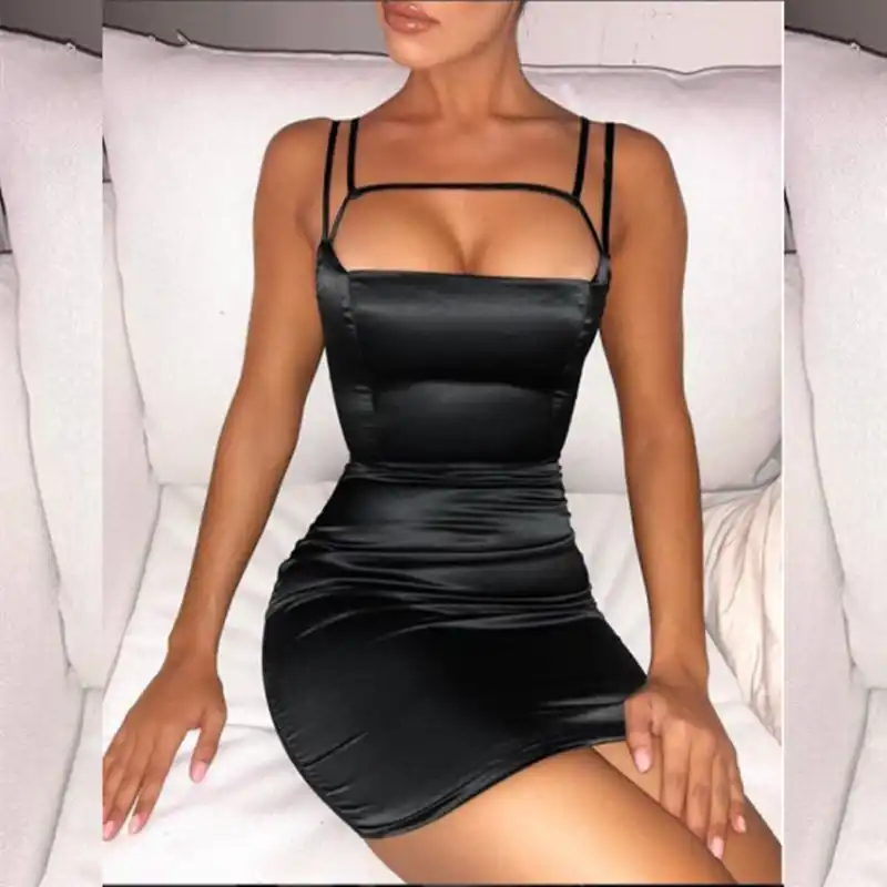 silk bodycon dress