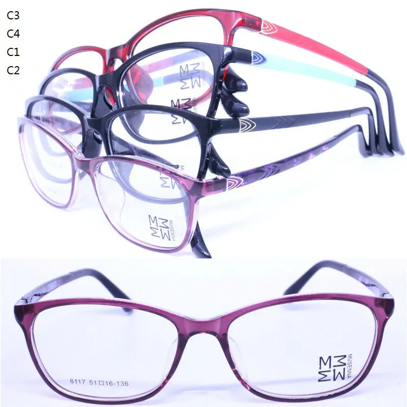 Wholesale 6117 butterfly shape full rim with sewing thread temple ultra