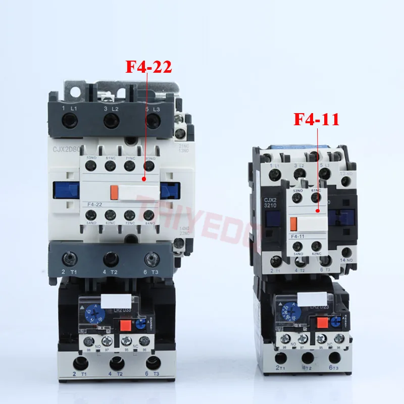 LA1-DN22 F4-22 2NO+ 2NC дополнительный блок контактов для CJX2 LC1-D контактор переменного тока F4-40 Контактор вспомогательный F4-04