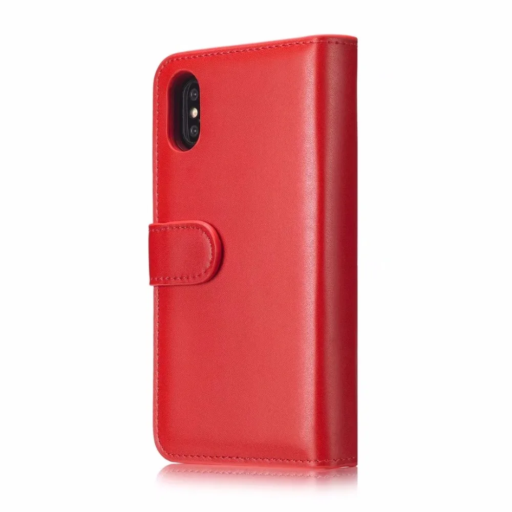 Для iPhone X 10 случае Роскошные Съемная Кожа+ Мягкий Силиконовый ТПУ Панцири бумажник флип защитный противоударный Назад Чехол Для Телефона крышка
