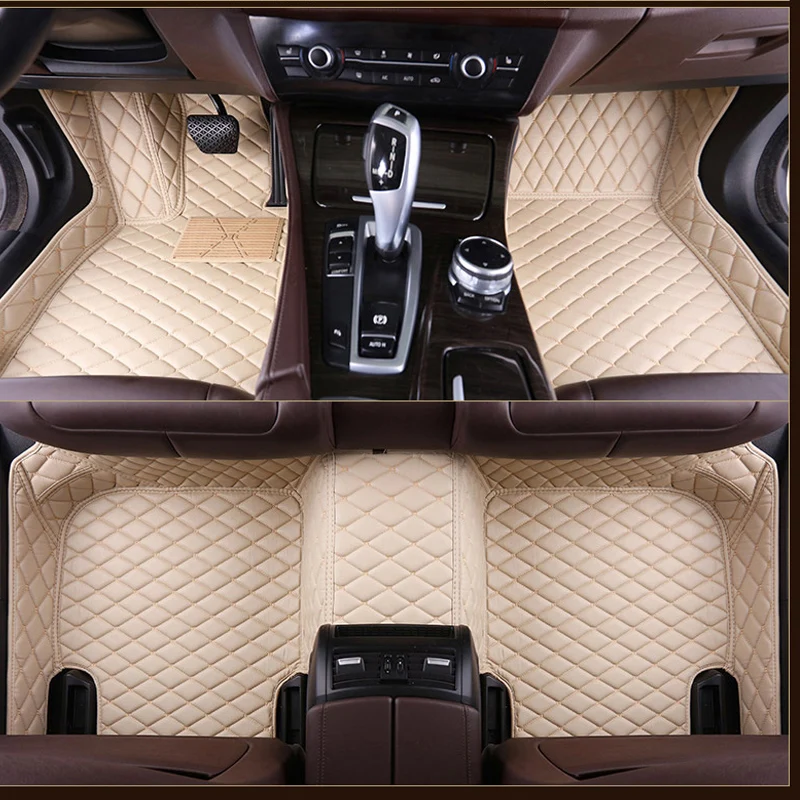 car floor mats for Jaguar XF XE XJL XJ6 XJ6L F-PACE F-TYPE brand firm soft car accessories car styling Custom floor mats Red
