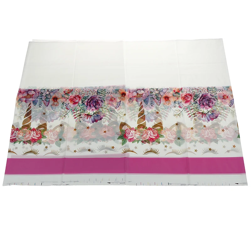

1pcs Unicorn Party Tablecloths Kids Birthday Party Supplies Table Cover Birthday Party Supplies