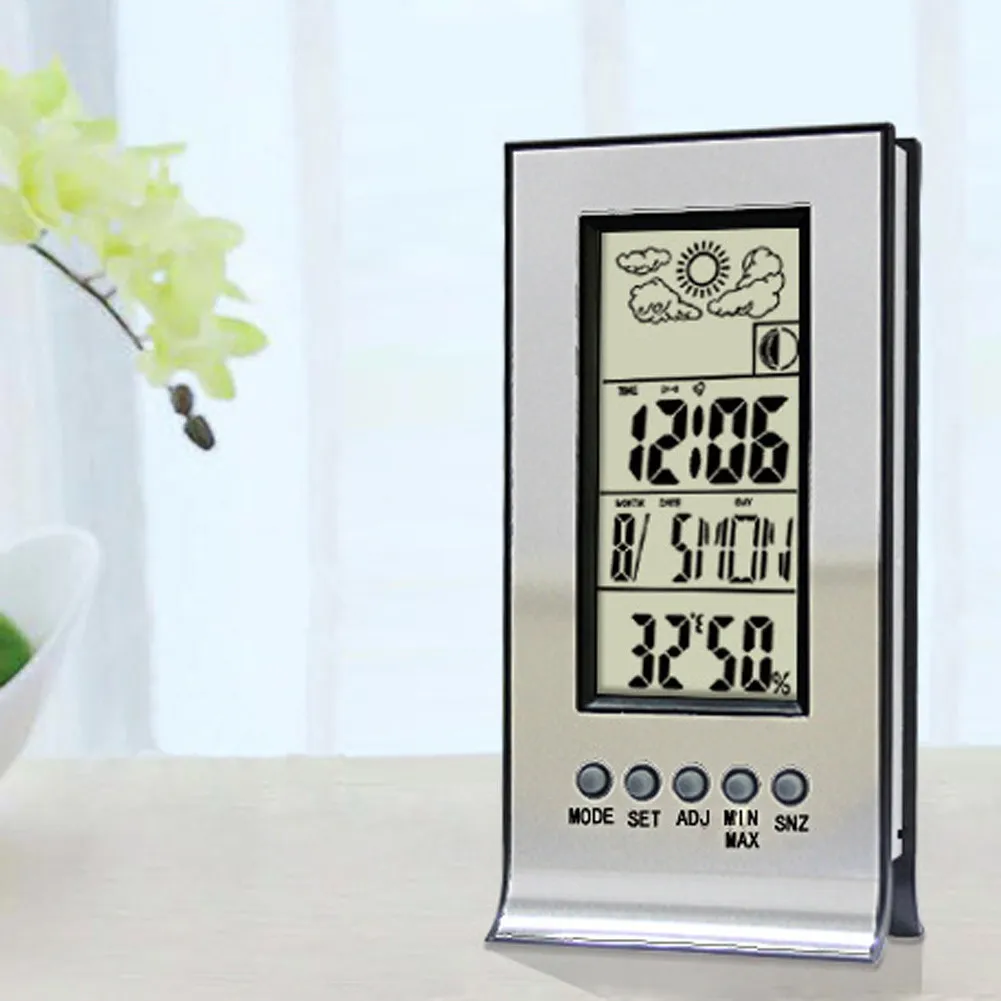 Thermometer Hygrometer Weather Station Wireless Humidity And Thermometer Hygrometer Weather Station Wireless Humidity And Temperature Monitor W Alarm Clock High Quality In Instruments From Tools On